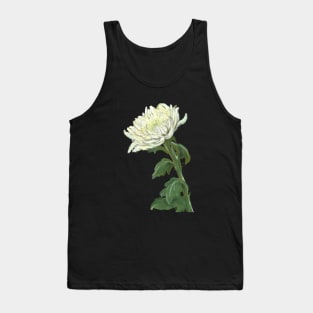 white flower Tank Top